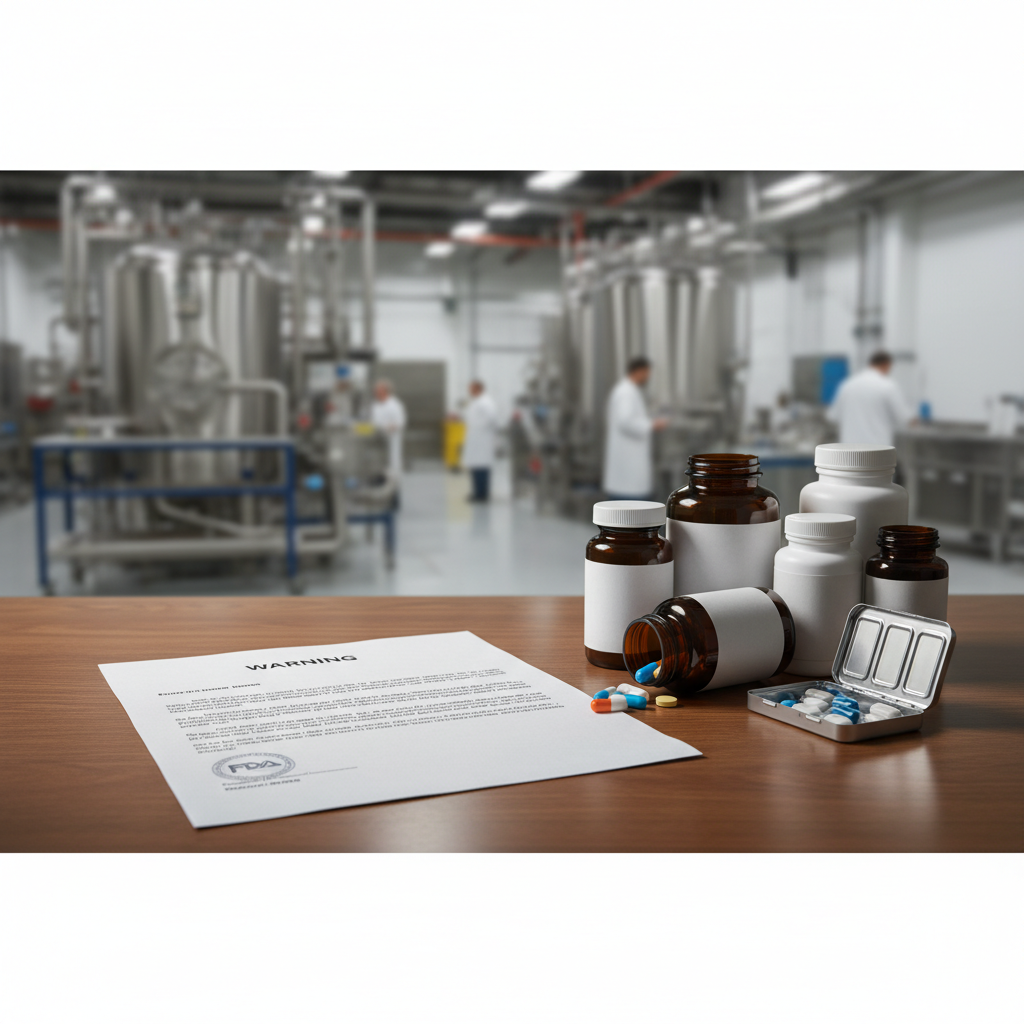 Nupack Nutrition Receives FDA Warning for Manufacturing Violations and Unapproved Drug Claims